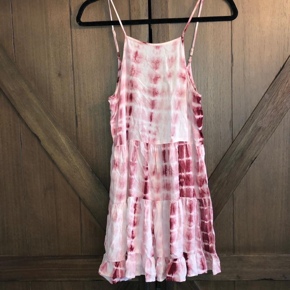 BOHO tie dye dress sexy low cut back